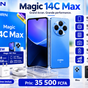 publicité élégante du smartphone corn magic 14c max